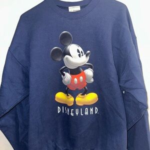Rare Vintage Disneyland Mickey Mouse Navy Sweatshirt (great condition)